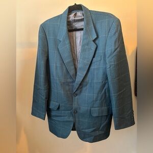 Yves Saint Laurent mens Checkered Blazer